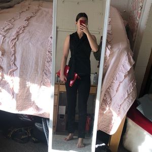 Pretty little thing black jumpsuit romper formal business professional ✨